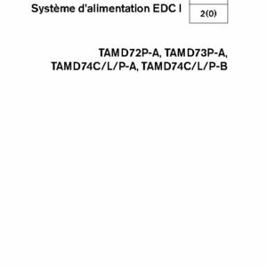 7741863 M.ATELIER D72-D74 Système Alimentation EDC I